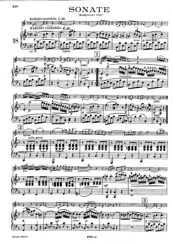 Mozart - Violin Sonata - Scores and Parts - Piano Score