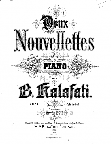 Kalafati - 2 Nouvellettes - No. 1