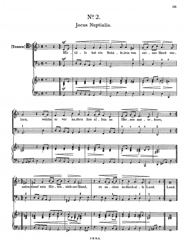 Schein - Jocus Nuptialis - Score