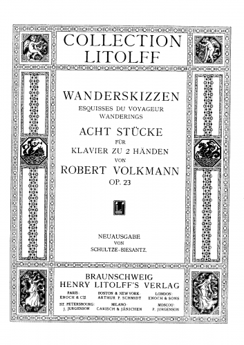 Volkmann - Wanderskizzen - Score