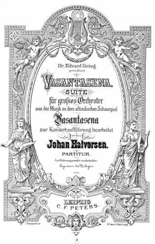 Halvorsen - Vasantasena - Score