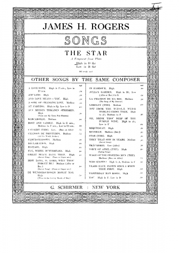Rogers - The Star - Score