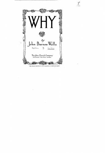 Wells - Why? - Score