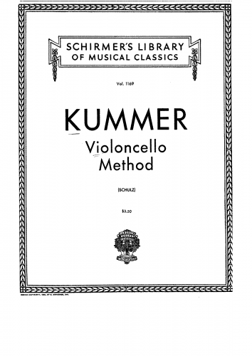 Kummer - Violoncell-Schule für den ersten Unterricht - Score