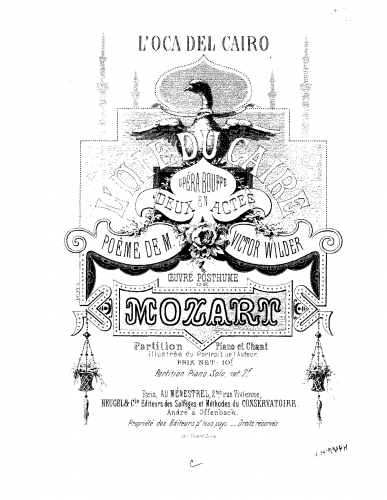 Mozart - L'oca del Cairo - Vocal Score - French Vocal Score