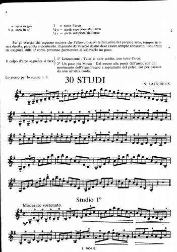 Laoureux - École pratique du violon - Part 5: 30 Studi