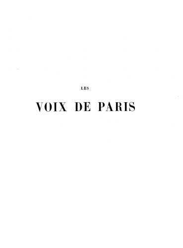 Kastner - Les voix de Paris - Complete