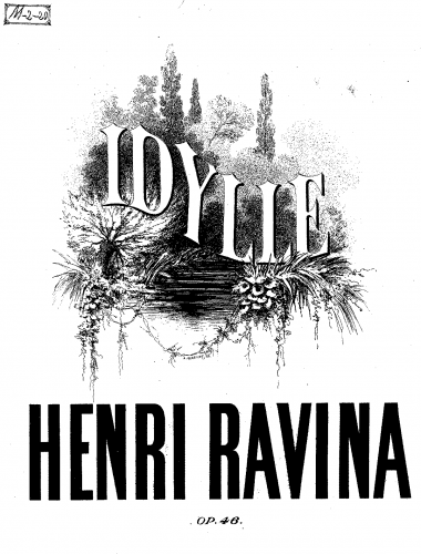 Ravina - Idylle - Piano Score - Score