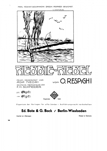 Respighi - Nebbie - Score