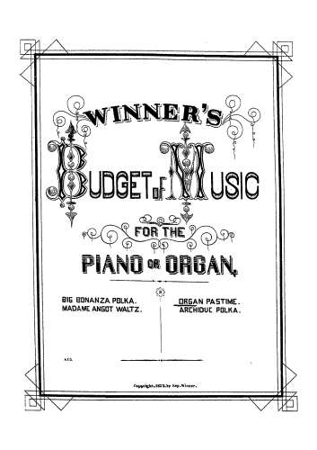 Various - Organ pastime - Keyboard Scores - Score