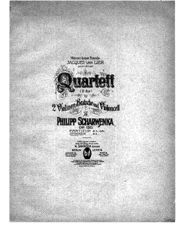 Scharwenka - String Quartet No. 2