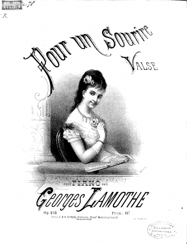 Lamothe - Pour un sourire - Score