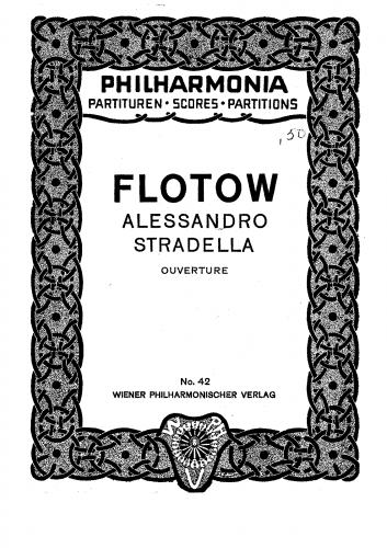 Flotow - Alessandro Stradella - Overture - Score