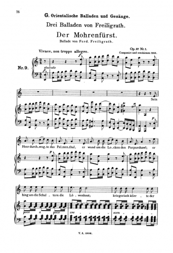 Loewe - 3 Balladen, Op. 97