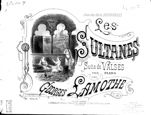 Lamothe - Les sultanes - Score