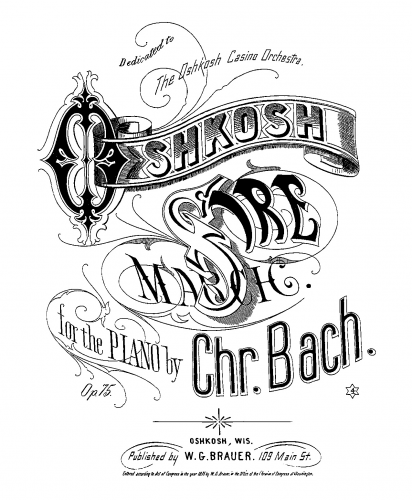 Bach - Oshkosh Fire March, Op. 75 - Score