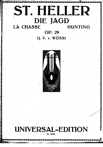 Heller - La chasse, Op. 29 - Score