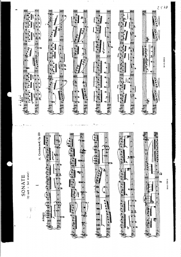 Grechaninov - Piano Sonata No. 1, Op. 129 - Score