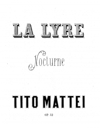 Mattei - La lyre - Score