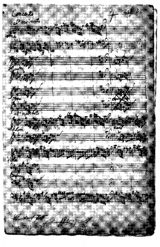 Förster - Concerto Grosso in D major - Score