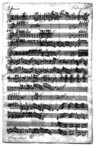 Brescianello - Sinfonia in D major No. 1 - Scores - Score