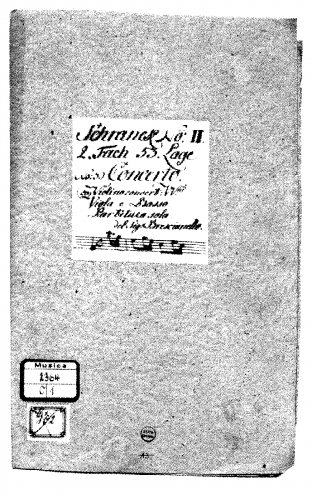Brescianello - Violin Concerto in C - Scores - Score