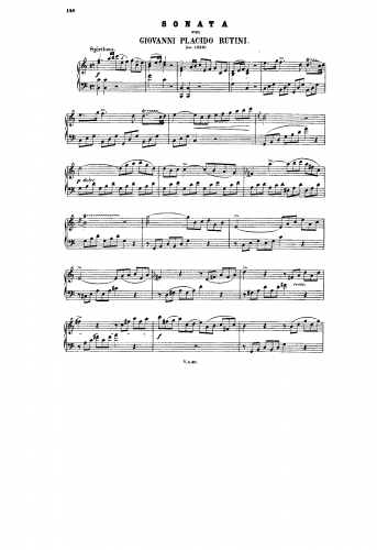 Rutini - Sonata in C major - Score