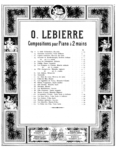 Lebierre - Sois discrète - Score