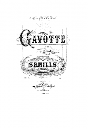 Mills - Gavotte, Op. 31 - Score
