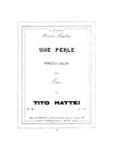 Mattei - Une perle - Score