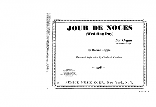Diggle - Jour de Noces - Score