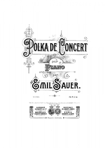 Sauer - Polka de Concert - Score