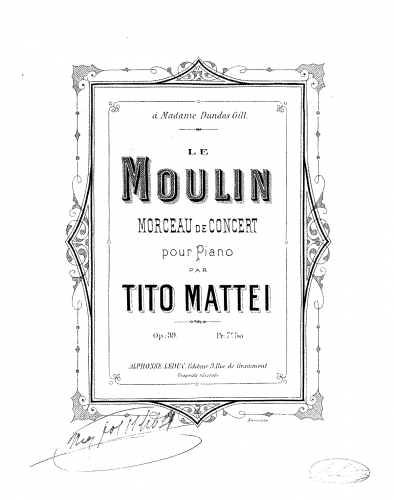 Mattei - Le moulin - Score