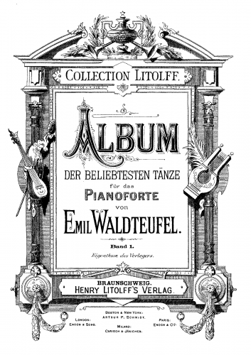 Waldteufel - Violettes - For Piano solo - Score