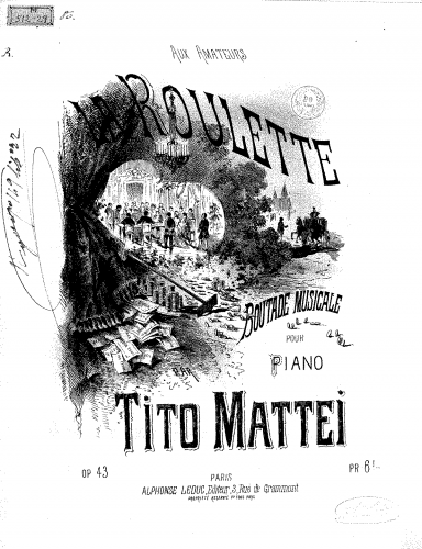 Mattei - La roulette - Score