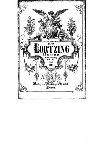 Lortzing - Undine - Vocal Score - Score
