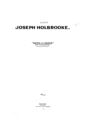 Holbrooke - String Quartet No. 2 ''Song and Dance''