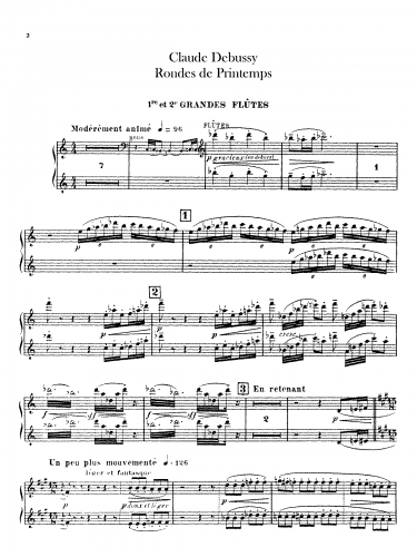 Debussy - Images - Rondes de Printemps (No. 3)