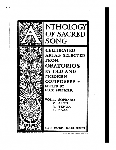 Spicker - Anthology of Sacred Song