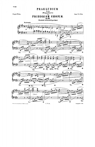 Chopin - Prelude in C-sharp minor - Piano Score - Score