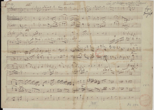 Mozart - Oboe Quartet - Score