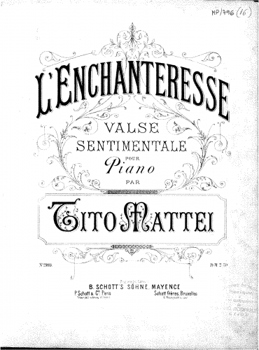 Mattei - L'enchanteresse - Score