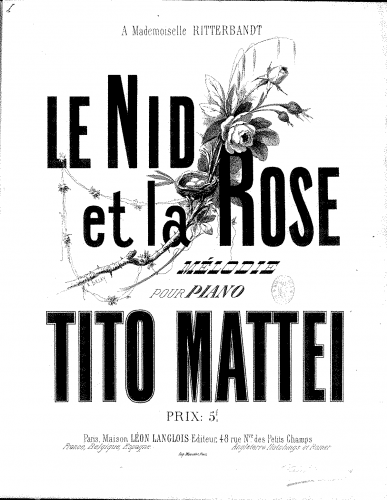 Mattei - Le nid et la rose - Score