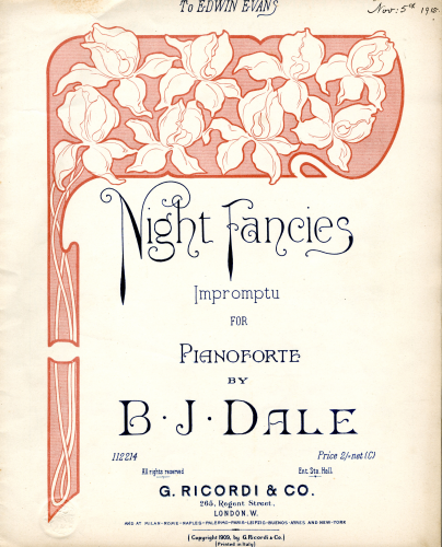 Dale - Night Fancies - Score