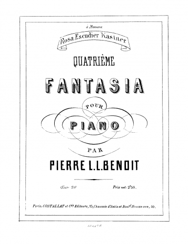 Benoît - Fantasia No. 4 - Score