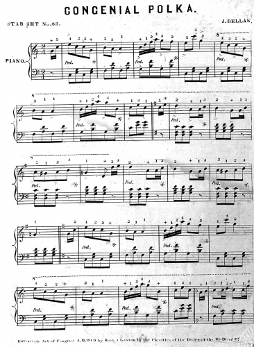 Bellak - Congenial Polka - Score