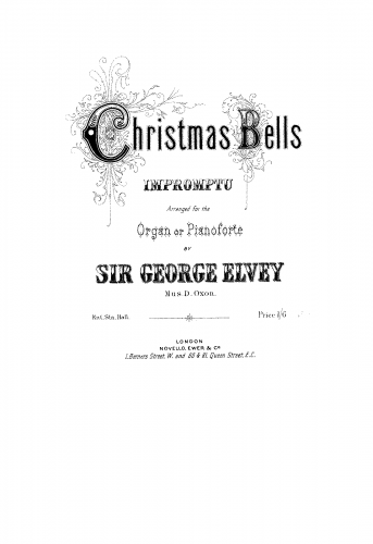 Elvey - Christmas Bells - Score