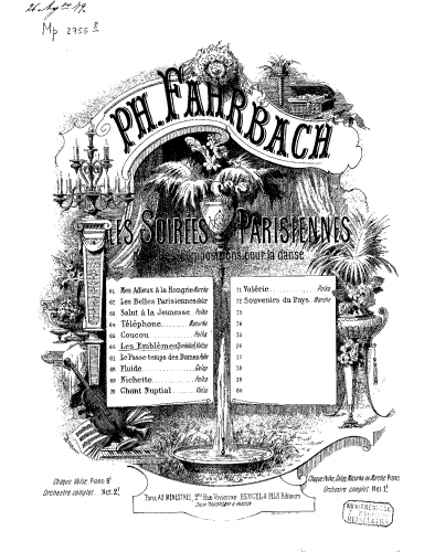 Fahrbach Jr. - SinnbilderLes emblèmes - Score