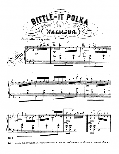 Mason - Bittle-It Polka for Piano - Score