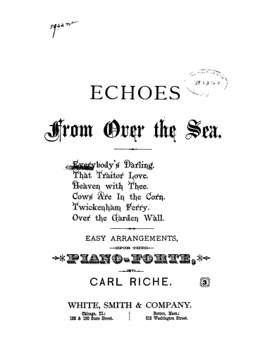 Eilenberg - Schmeichelkätzchen - For Simplified Piano (Riche) - Score